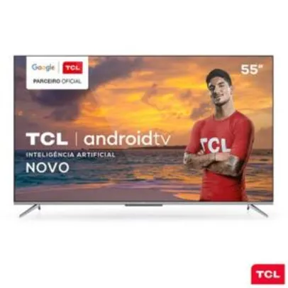 Saindo por R$ 2449: Smart TV TCL LED Ultra HD 4K 55" Android TV - 55P715 | R$2449 | Pelando