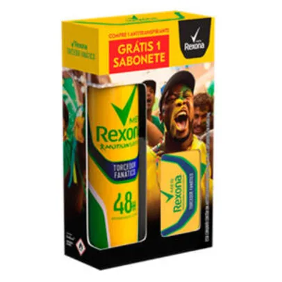 Saindo por R$ 8: Kit Rexona Torcedor Fanático Desodorante 90g + Sabonete em Barra 84g | Pelando