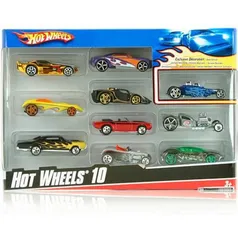 [R$54,13 CC AME]Hot Wheels Pacote de 10 Carros Sortidos  - Mattel