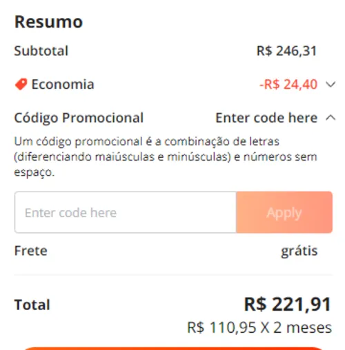 Imagem na descrição da promoção