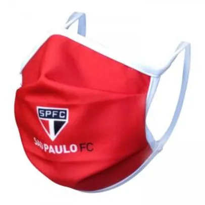 Máscara de Proteção do São Paulo com Elástico Kit com 4 Unidades | R$10