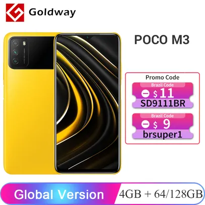 Smartphone POCO M3 4GB 64GB | R$ 758