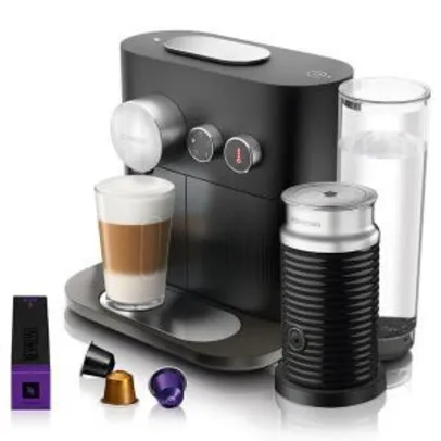 Máquina de Café Nespresso Expert C80 com Aeroccino e Kit Boas Vindas - Preta 110V - R$637