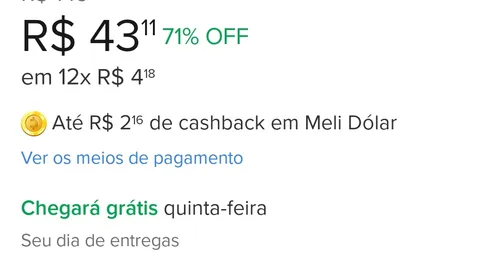 Imagem na descrição da promoção