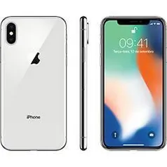 [Cartão submarino] iPhone X Prata 64GB Tela 5.8" IOS 11 4G Wi-Fi Câmera 12MP - Apple