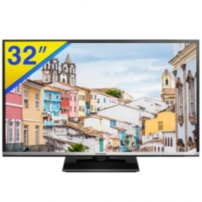 [Ricardo Eletro] Smart TV LED 32" Panasonic HD com WiFi Integrado, Ultra Vivid, My Home Screen, Wireless Media, Conexões HDMI e USB, Bivolt R$1169