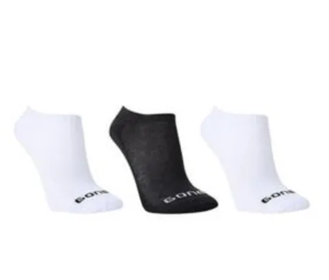 3 pares de Meias Gonew sem cano | R$12