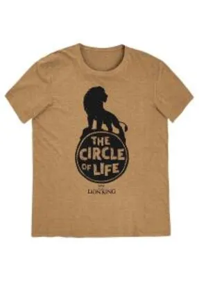 Camiseta Unissex - Rei Leão - Marrom | R$18
