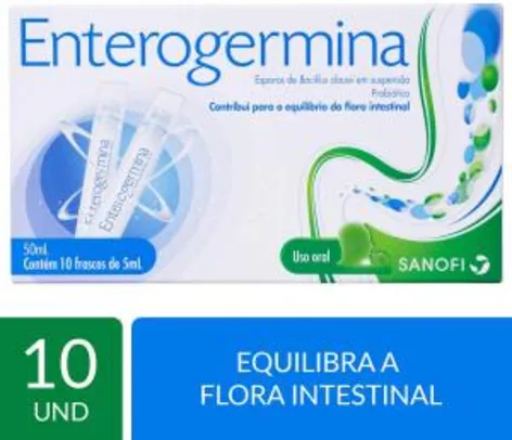 [Prime] Probiótico Enterogermina 10 unidades de 5 ml | R$ 18