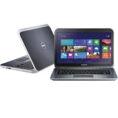 Ultrabook Dell Inspiron 14Z-5690 com Intel Core i7 8GB (+ 1GB de Memória Dedicada) 500GB +32GB SSD - R$2420