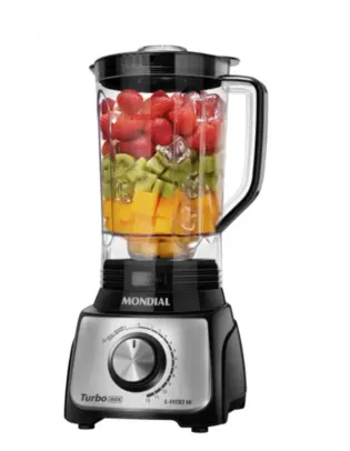 Liquidificador Mondial Turbo Inox L-1100 BI 110v e 220v