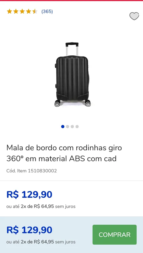 Imagem na descrição da promoção