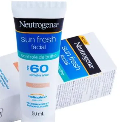 Protetor Solar Facial com Cor Neutrogena - Sun Fresh Controle de Brilho FPS 60 - 50ml R$41