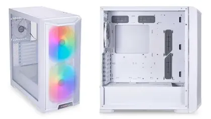 Gabinete Gamer Lian Li Lancool 215, 2x Fans ARGB, Laterais em Vidro Temperado, Branco