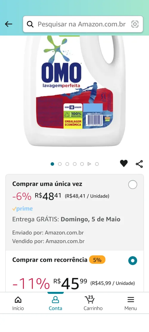 Imagem na descrição da promoção