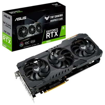 Placa de Vídeo ASUS TUF RTX 3060 O12G V2 Gaming LHR