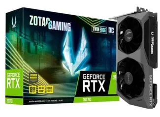 Placa de Vídeo Zotac NVIDIA RTX 3070 Twin Edge OC 8GB DDR6 - R$7.000