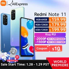 [28/01] Smartphone Redmi Note 11 - 4gb+64gb