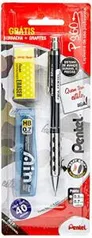 (Prime) Lapiseira P360 0.7 Mm + Borracha + Grafites, Pentel, Preta | R$:14