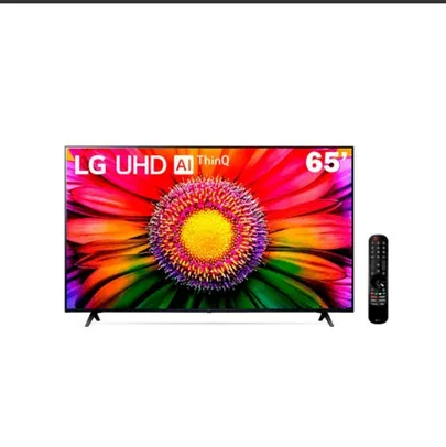 Smart TV 65 Polegadas 4K LG UHD ThinQ AI 65UR750PSA HDR Bluetooth 3 HDMI 