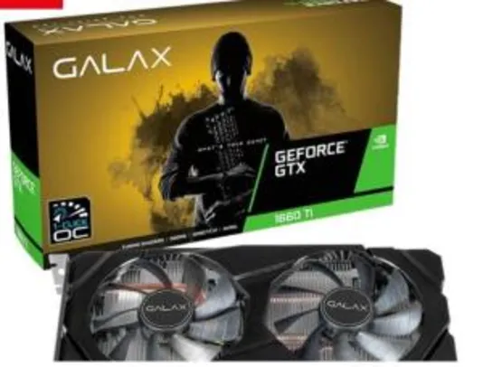 Galax GeForce GTX 1660 Ti 6GB GDDR6 1-Click OC 192-bit | R$1248