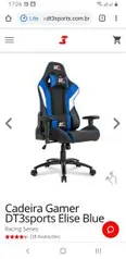 [R$ 1105] Cadeira Gamer DT3sports Elise Blue