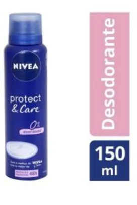 [Leve 6 Pague 3] Desodorante Nivea Protect e Care Aerossol - Antitranspirante Feminino 150ml