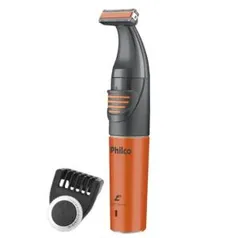 Aparador de Pelos Philco EasyBlade Bivolt PAP05LR - Preto/Laranja | R$64