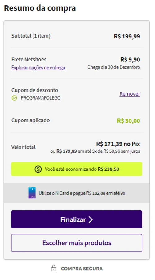 Imagem na descrição da promoção