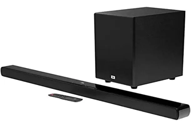 Soundbar JBL Cinema SB190 2.1 Canais 190W Com Dolby Atmos Virtual e Subwoofer Sem Fio - JBLSB190BLKB