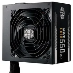 Fonte Cooler Master MWE V2, 550W, 80 Plus Gold | R$ 475