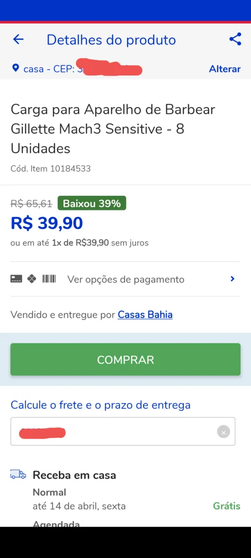 Imagem na descrição da promoção