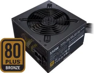 Fonte Cooler Master MWE V2 550W, 80 Plus Bronze, PFC Ativo, MPE-5501-ACAAB-BR R$275