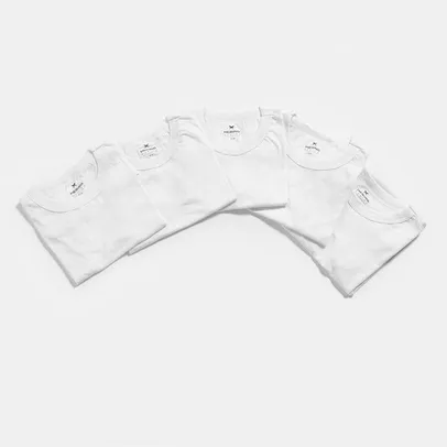 Kit Camiseta Hering Básica Feminina 5 Peças