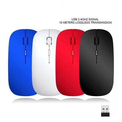 [Moedas/DoBrasil] Mouse Óptico Sem Fio Ultra Slim Wireless 2.4ghz Pc Notebook