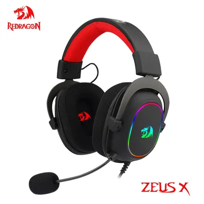 REDRAGON ZEUS X H510 RGB Gaming USB Headphone, Cancelamento De Ruído