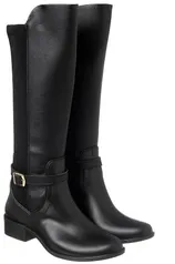 Bota Feminina Montaria WorldColors Lolita Kids Cano Alto - Preto