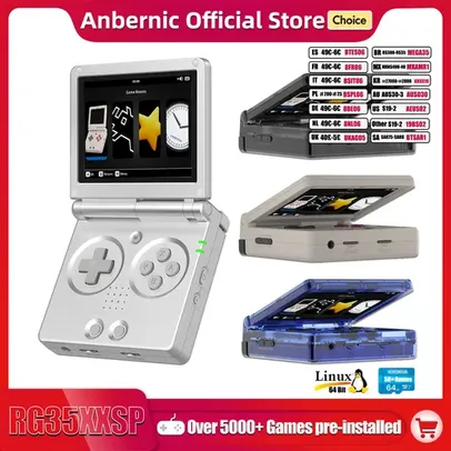 [GPay R$ 317,12/Taxa Inclusa] Anbernic RG35XXSP Console de Jogos Portátil Retrô 