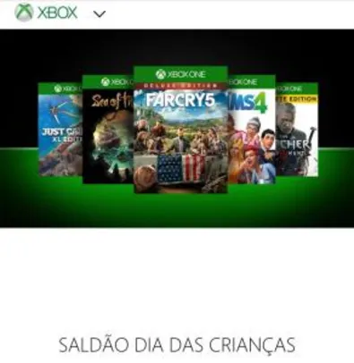 Saldão de jogos para Xbox 360/Xbox One