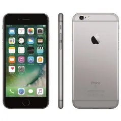 [Extra] iPhone 6s Apple com Tela 4,7” HD com 64GB, 3D Touch, iOS 9, Sensor Touch ID, Câmera iSight 12MP, Wi-Fi, 4G, GPS, Bluetooth e NFC - Cinza Espacial por R$ 2084