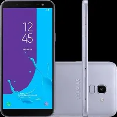 Smartphone Samsung Galaxy J6 64GB Dual Chip Android 8.0 Tela 5.6" Octa-Core 1.6GHz 4G Câmera 13MP - Prata