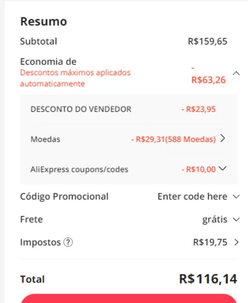 Imagem na descrição da promoção