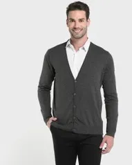 Cardigan Tricot Liso - Preto