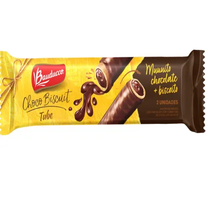 [LEVE 7 POR 10] Choco Biscuit Tube Choc 30G Bauducco