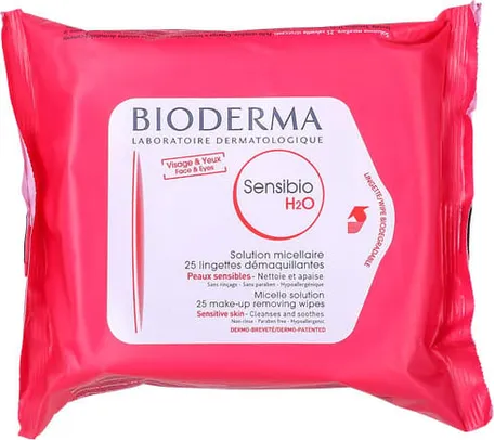 Bioderma Sensibio H2O Calmante & Hidratante - Lenço Demaquilante | R$25