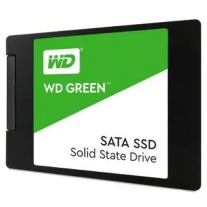 Saindo por R$ 299: SSD WD Green 2.5´ 240GB SATA III 6Gb/s Leituras: 540MB/s e Gravações: 465MB/s - WDS240G2G0A | Pelando