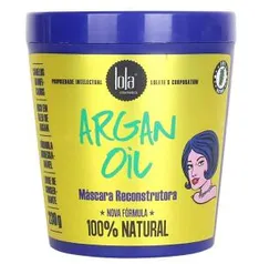 Máscara Reconstrutora Argan Oil, Lola Cosmetics, Azul/Amarelo | R$24