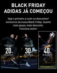 Black Friday ADIDAS | até 50% OFF