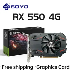 ( Taxa Inclusa) Placa de vídeo AMD Radeon RX 550 4GB GPU GDDR5 