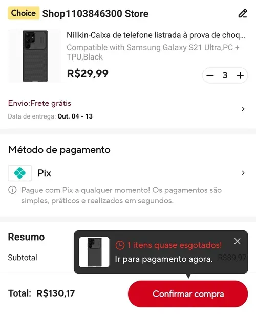 Imagem na descrição da promoção